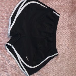 Black and White Nike Athletic Shorts